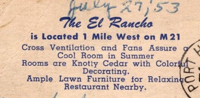 El Rancho Motel - Old Postcard